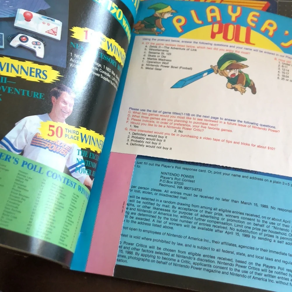 - Vintage Nintendo Power magazine volume 4 January/February 1989